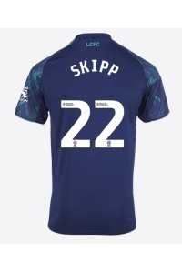 Leicester City Oliver Skipp #22 Jalkapallovaatteet Vieraspaita 2025-26 Lyhythihainen